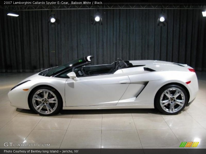 Balloon White / Black 2007 Lamborghini Gallardo Spyder E-Gear