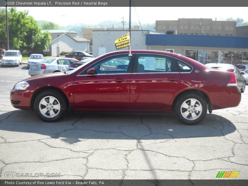 Precision Red / Neutral Beige 2008 Chevrolet Impala LT