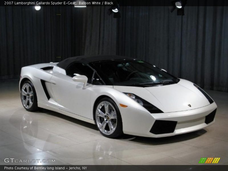 Balloon White / Black 2007 Lamborghini Gallardo Spyder E-Gear