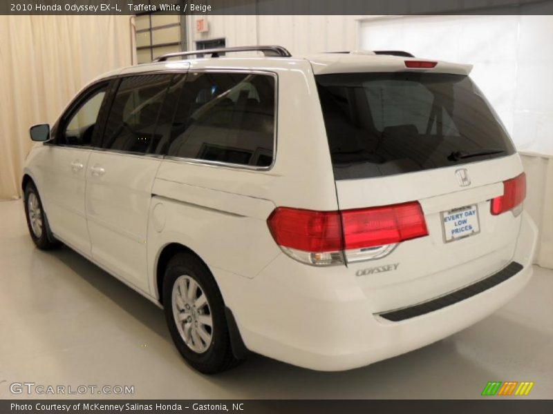 Taffeta White / Beige 2010 Honda Odyssey EX-L