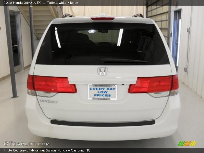 Taffeta White / Beige 2010 Honda Odyssey EX-L