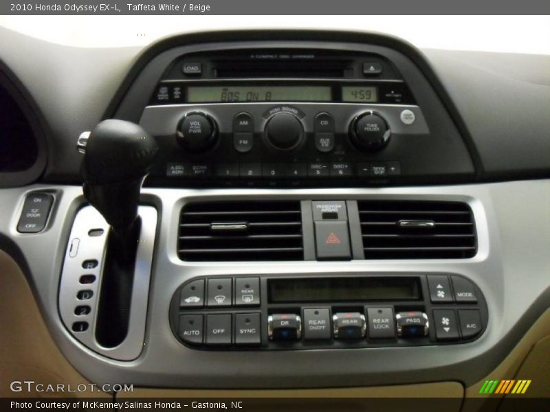 Taffeta White / Beige 2010 Honda Odyssey EX-L