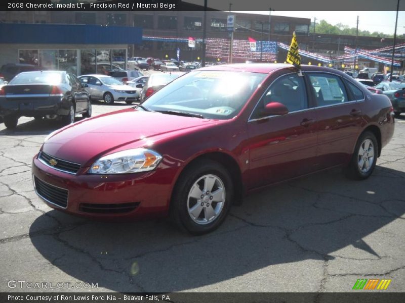 Precision Red / Neutral Beige 2008 Chevrolet Impala LT