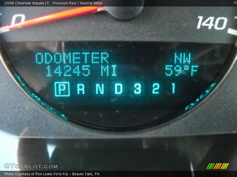 Precision Red / Neutral Beige 2008 Chevrolet Impala LT