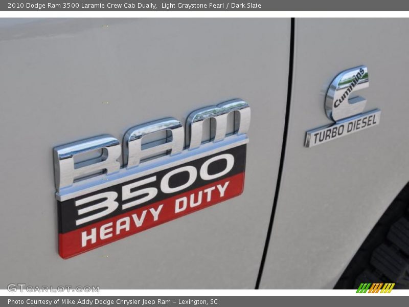 Light Graystone Pearl / Dark Slate 2010 Dodge Ram 3500 Laramie Crew Cab Dually
