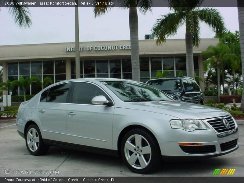 Reflex Silver / Black 2008 Volkswagen Passat Komfort Sedan
