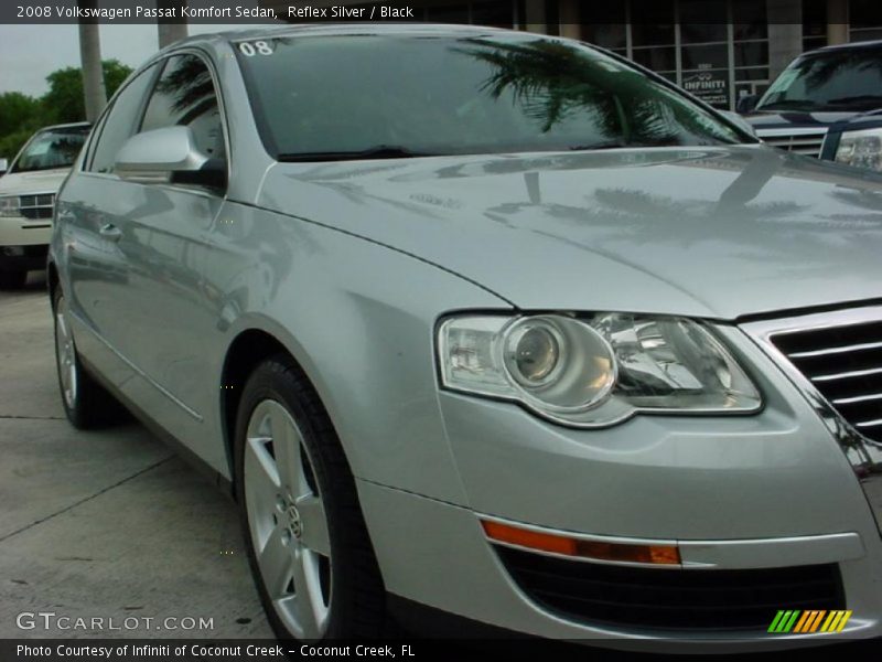 Reflex Silver / Black 2008 Volkswagen Passat Komfort Sedan