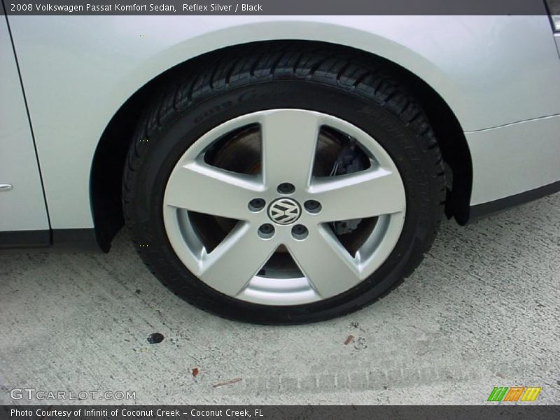 Reflex Silver / Black 2008 Volkswagen Passat Komfort Sedan