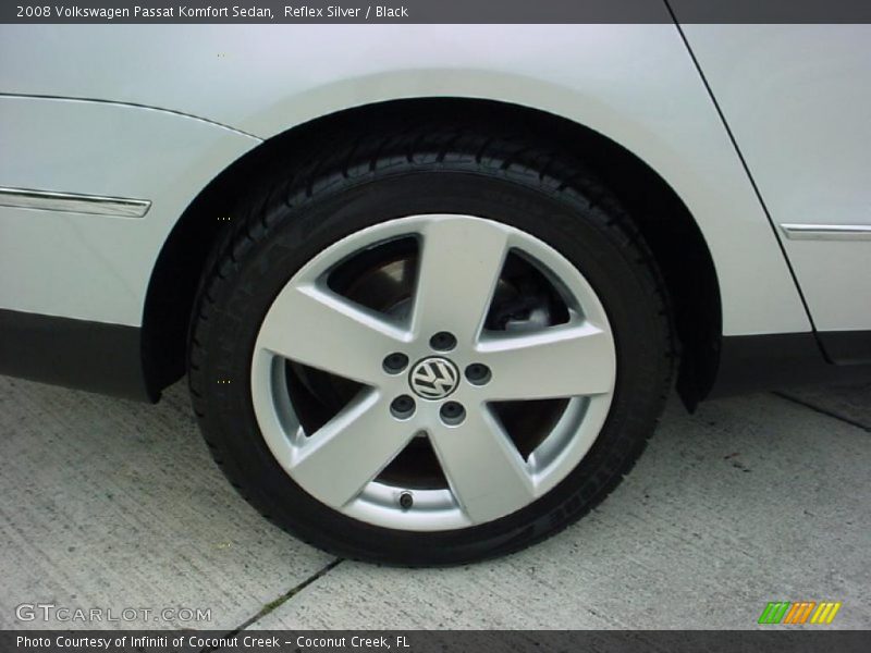 Reflex Silver / Black 2008 Volkswagen Passat Komfort Sedan