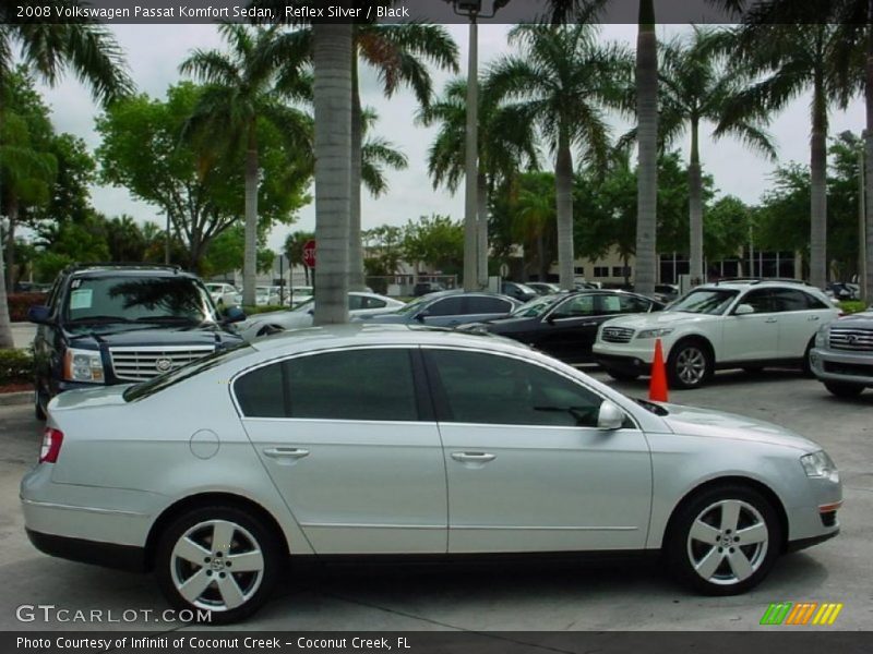 Reflex Silver / Black 2008 Volkswagen Passat Komfort Sedan