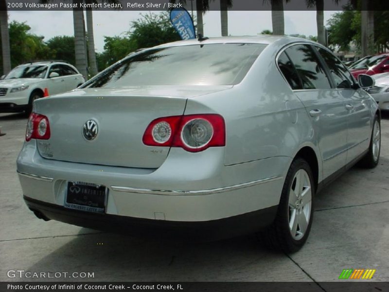 Reflex Silver / Black 2008 Volkswagen Passat Komfort Sedan