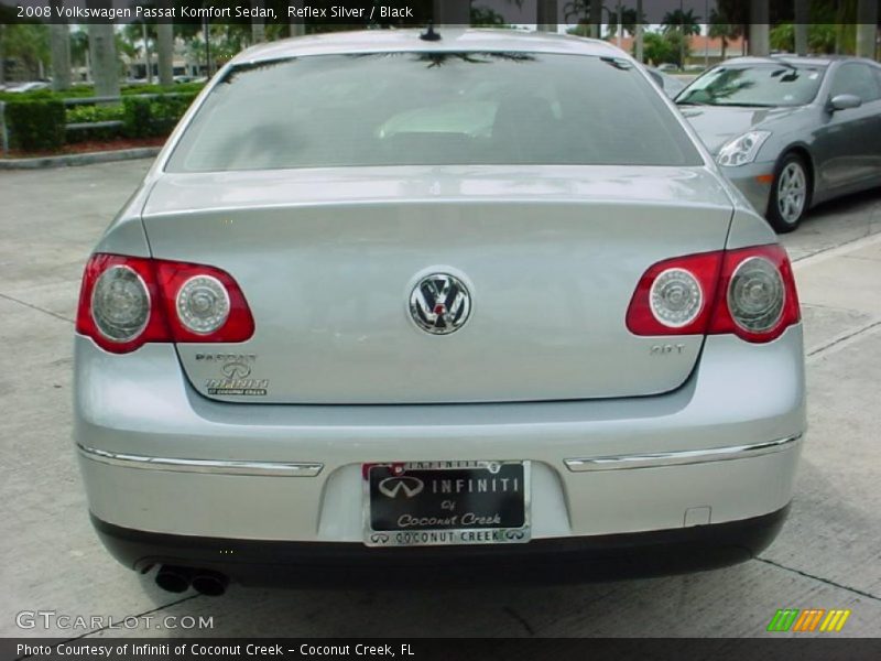 Reflex Silver / Black 2008 Volkswagen Passat Komfort Sedan