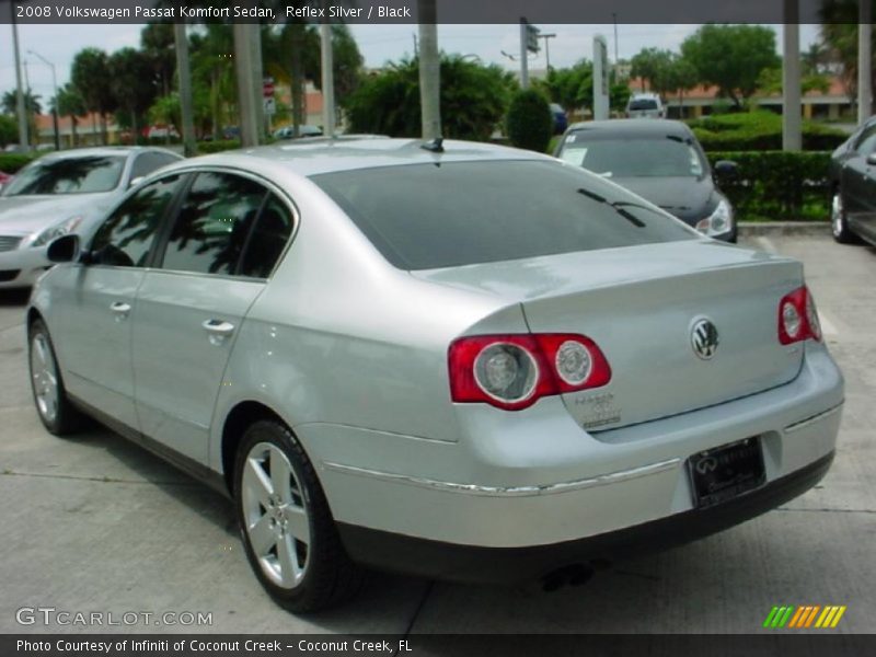 Reflex Silver / Black 2008 Volkswagen Passat Komfort Sedan