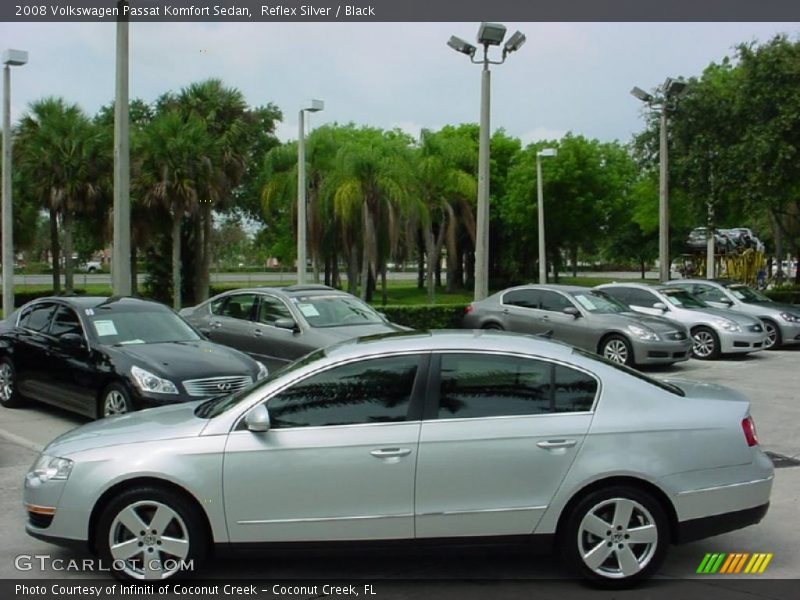 Reflex Silver / Black 2008 Volkswagen Passat Komfort Sedan
