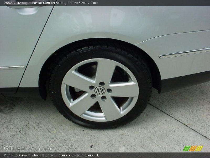 Reflex Silver / Black 2008 Volkswagen Passat Komfort Sedan