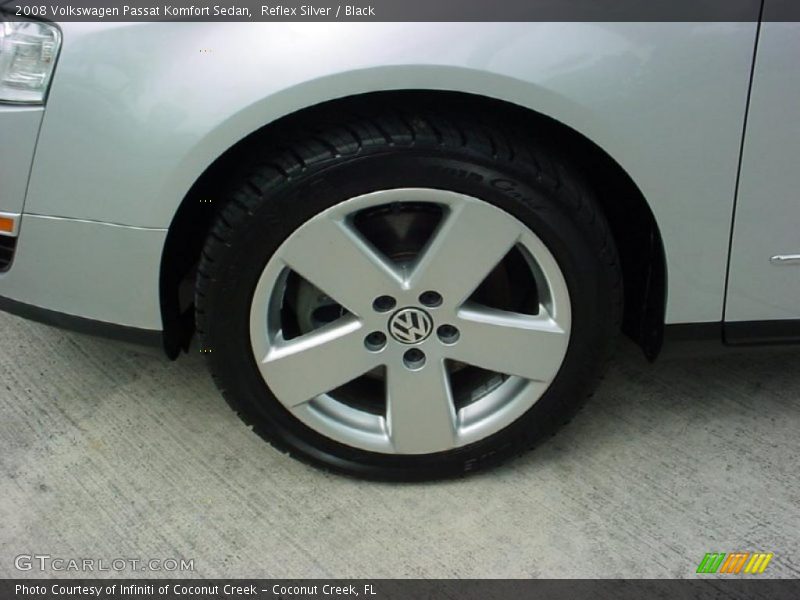 Reflex Silver / Black 2008 Volkswagen Passat Komfort Sedan