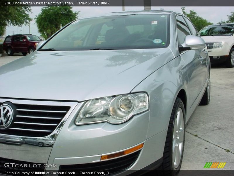 Reflex Silver / Black 2008 Volkswagen Passat Komfort Sedan
