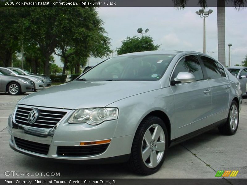 Reflex Silver / Black 2008 Volkswagen Passat Komfort Sedan
