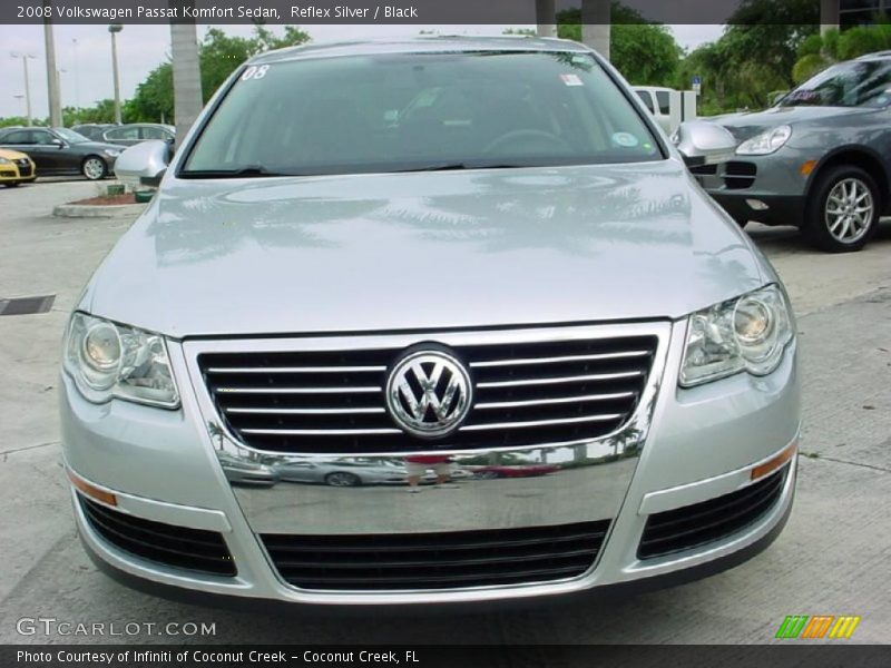 Reflex Silver / Black 2008 Volkswagen Passat Komfort Sedan