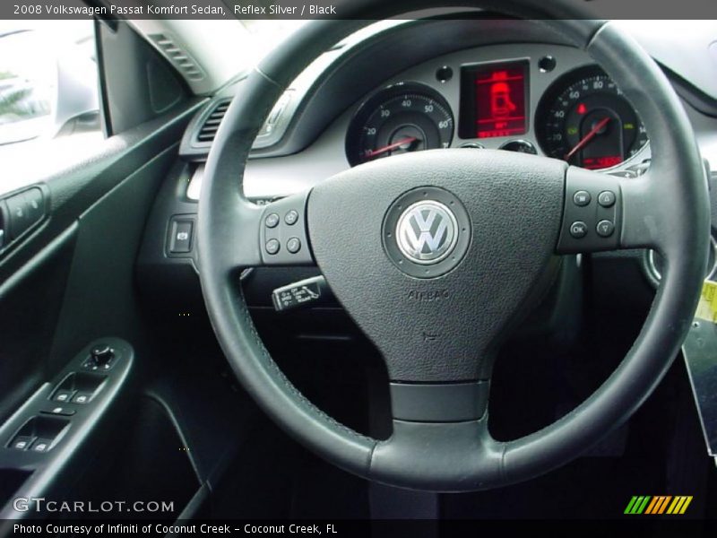 Reflex Silver / Black 2008 Volkswagen Passat Komfort Sedan