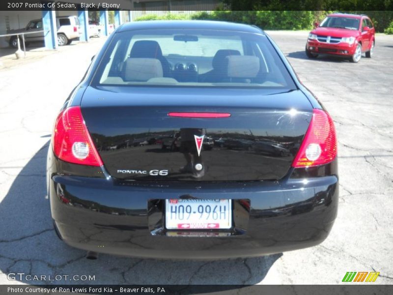 Black / Ebony 2007 Pontiac G6 Sedan