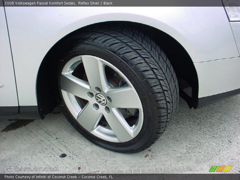 Reflex Silver / Black 2008 Volkswagen Passat Komfort Sedan