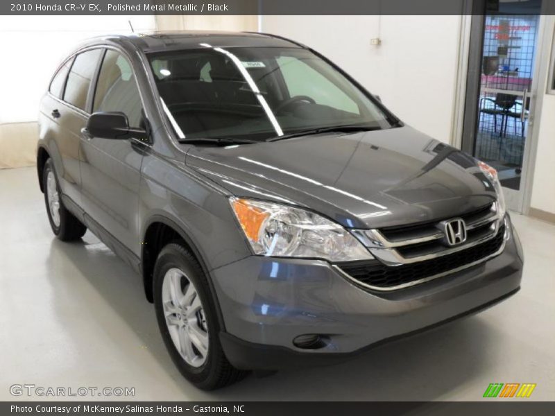 Polished Metal Metallic / Black 2010 Honda CR-V EX