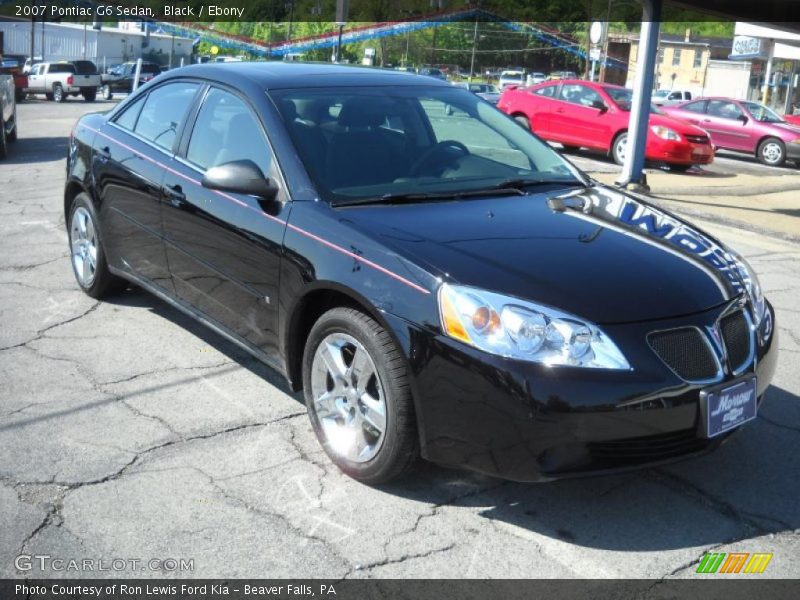Black / Ebony 2007 Pontiac G6 Sedan