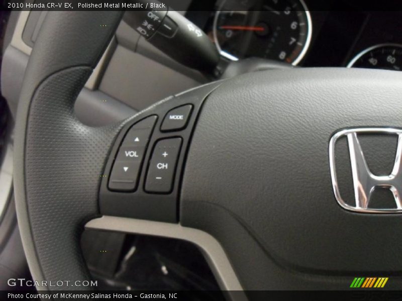 Polished Metal Metallic / Black 2010 Honda CR-V EX