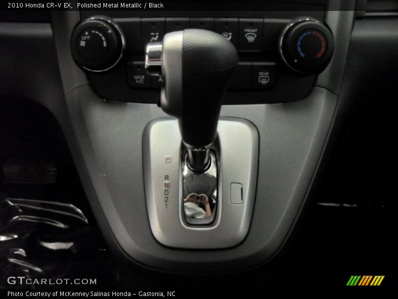 Polished Metal Metallic / Black 2010 Honda CR-V EX