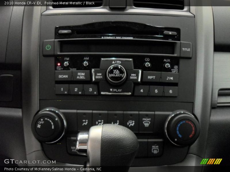 Polished Metal Metallic / Black 2010 Honda CR-V EX