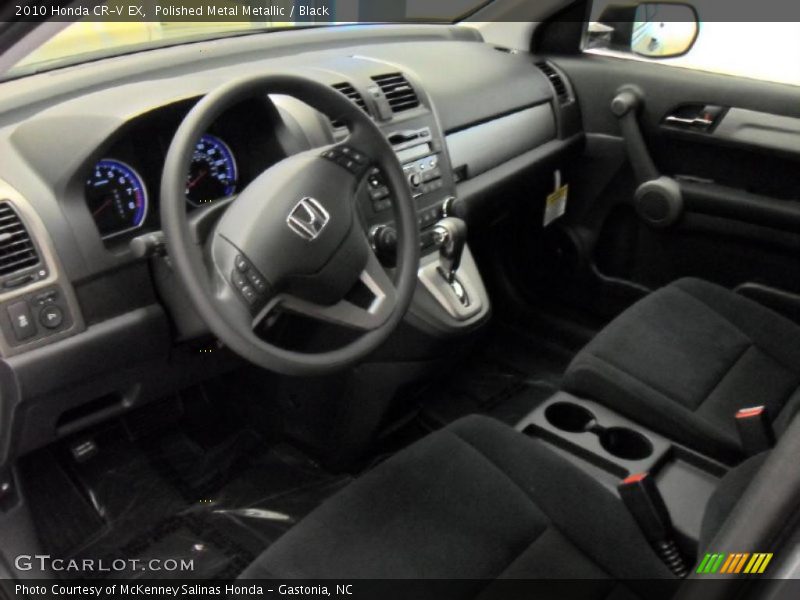 Polished Metal Metallic / Black 2010 Honda CR-V EX