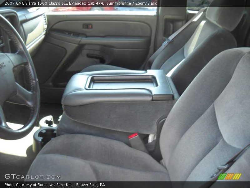 Summit White / Ebony Black 2007 GMC Sierra 1500 Classic SLE Extended Cab 4x4