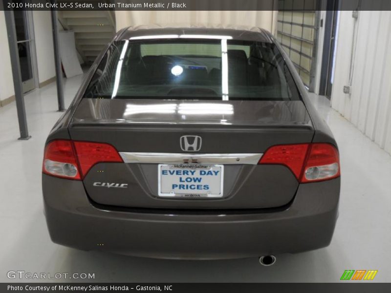 Urban Titanium Metallic / Black 2010 Honda Civic LX-S Sedan