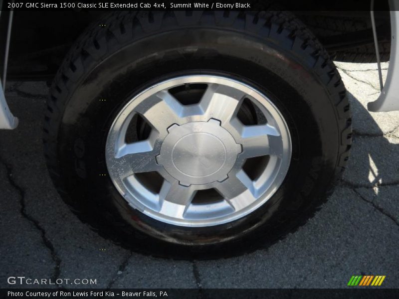 Summit White / Ebony Black 2007 GMC Sierra 1500 Classic SLE Extended Cab 4x4