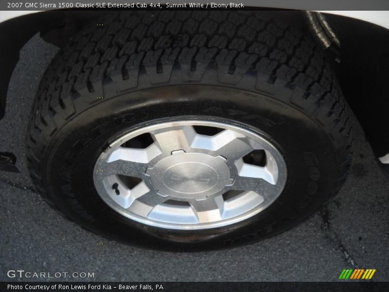 Summit White / Ebony Black 2007 GMC Sierra 1500 Classic SLE Extended Cab 4x4