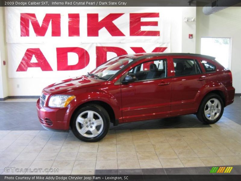 Inferno Red Crystal Pearl / Dark Slate Gray 2009 Dodge Caliber SXT