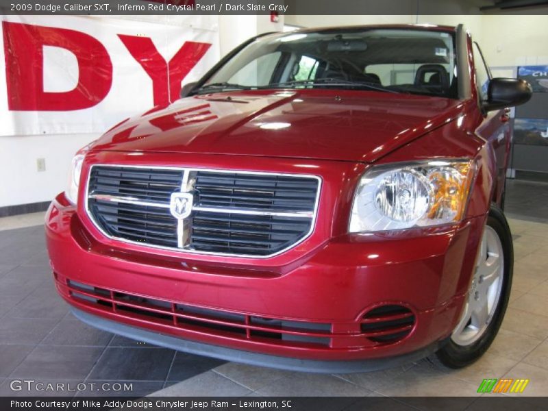 Inferno Red Crystal Pearl / Dark Slate Gray 2009 Dodge Caliber SXT
