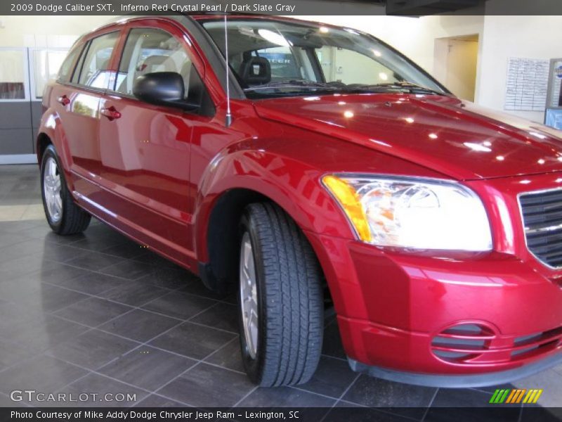 Inferno Red Crystal Pearl / Dark Slate Gray 2009 Dodge Caliber SXT