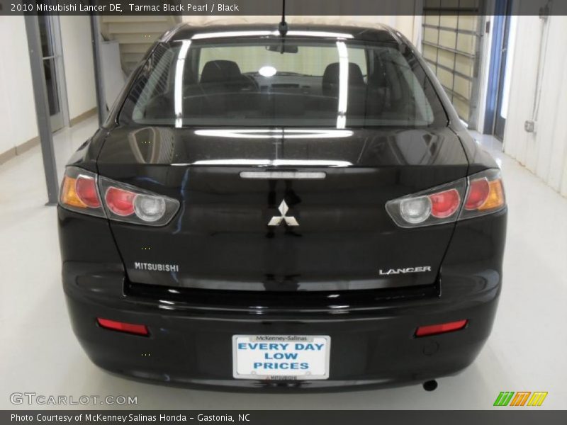 Tarmac Black Pearl / Black 2010 Mitsubishi Lancer DE