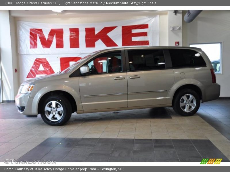 Light Sandstone Metallic / Medium Slate Gray/Light Shale 2008 Dodge Grand Caravan SXT