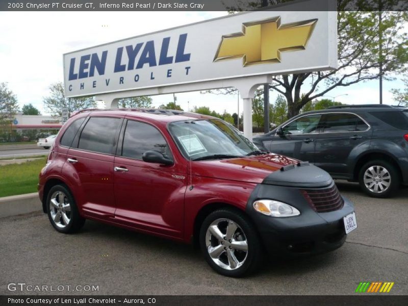 Inferno Red Pearl / Dark Slate Gray 2003 Chrysler PT Cruiser GT