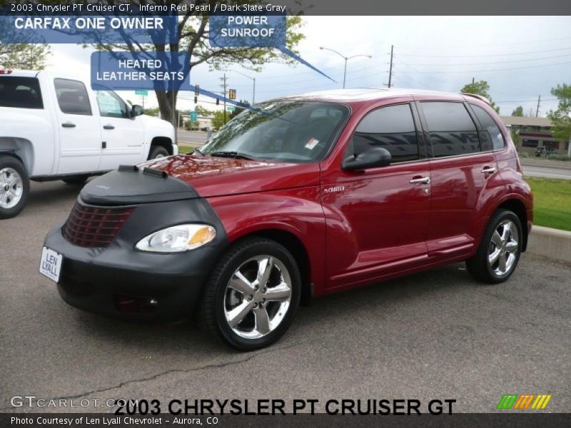 Inferno Red Pearl / Dark Slate Gray 2003 Chrysler PT Cruiser GT