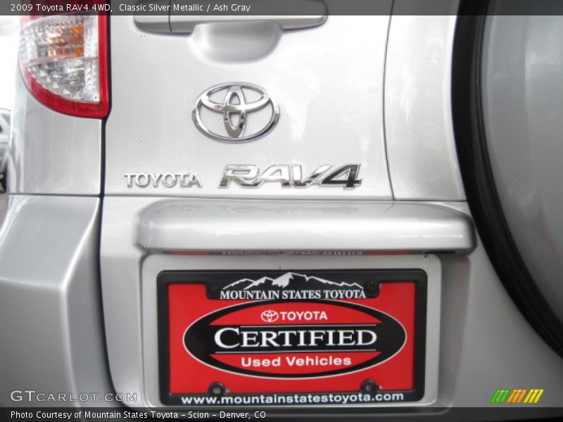 Classic Silver Metallic / Ash Gray 2009 Toyota RAV4 4WD