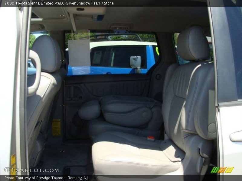 Silver Shadow Pearl / Stone 2008 Toyota Sienna Limited AWD