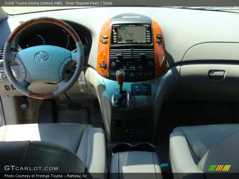 Silver Shadow Pearl / Stone 2008 Toyota Sienna Limited AWD