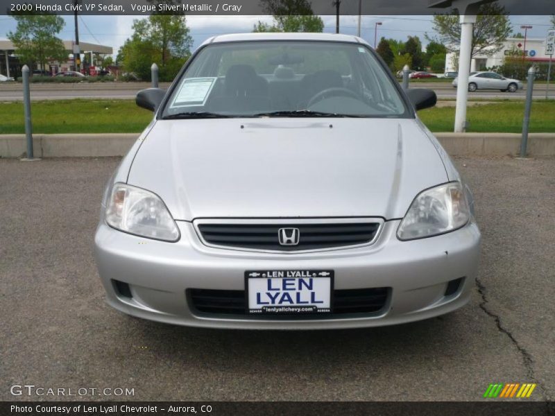 Vogue Silver Metallic / Gray 2000 Honda Civic VP Sedan