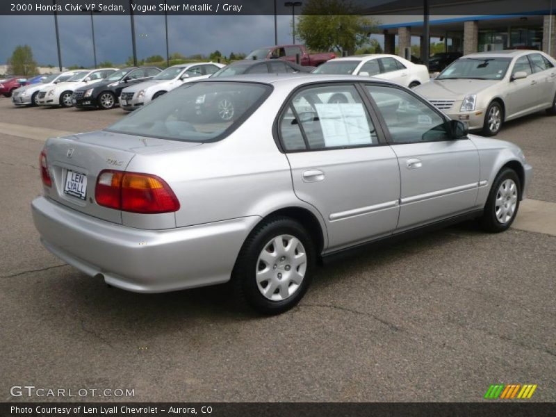 Vogue Silver Metallic / Gray 2000 Honda Civic VP Sedan
