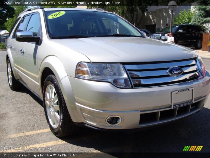 Silver Birch Metallic / Medium Light Stone 2008 Ford Taurus X Limited AWD