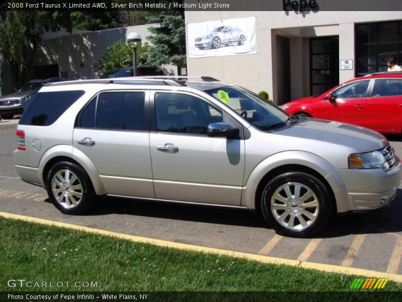Silver Birch Metallic / Medium Light Stone 2008 Ford Taurus X Limited AWD
